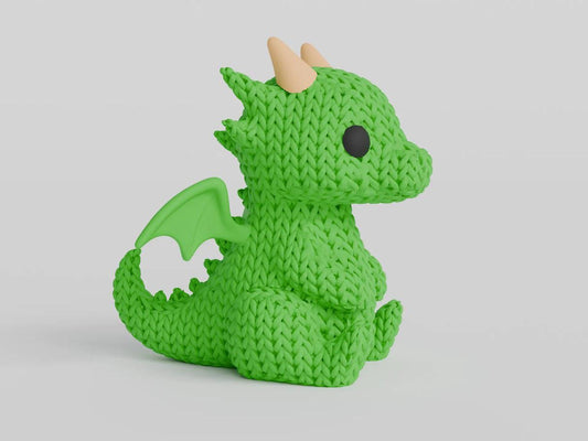 Figurine Dragon effet Tricot