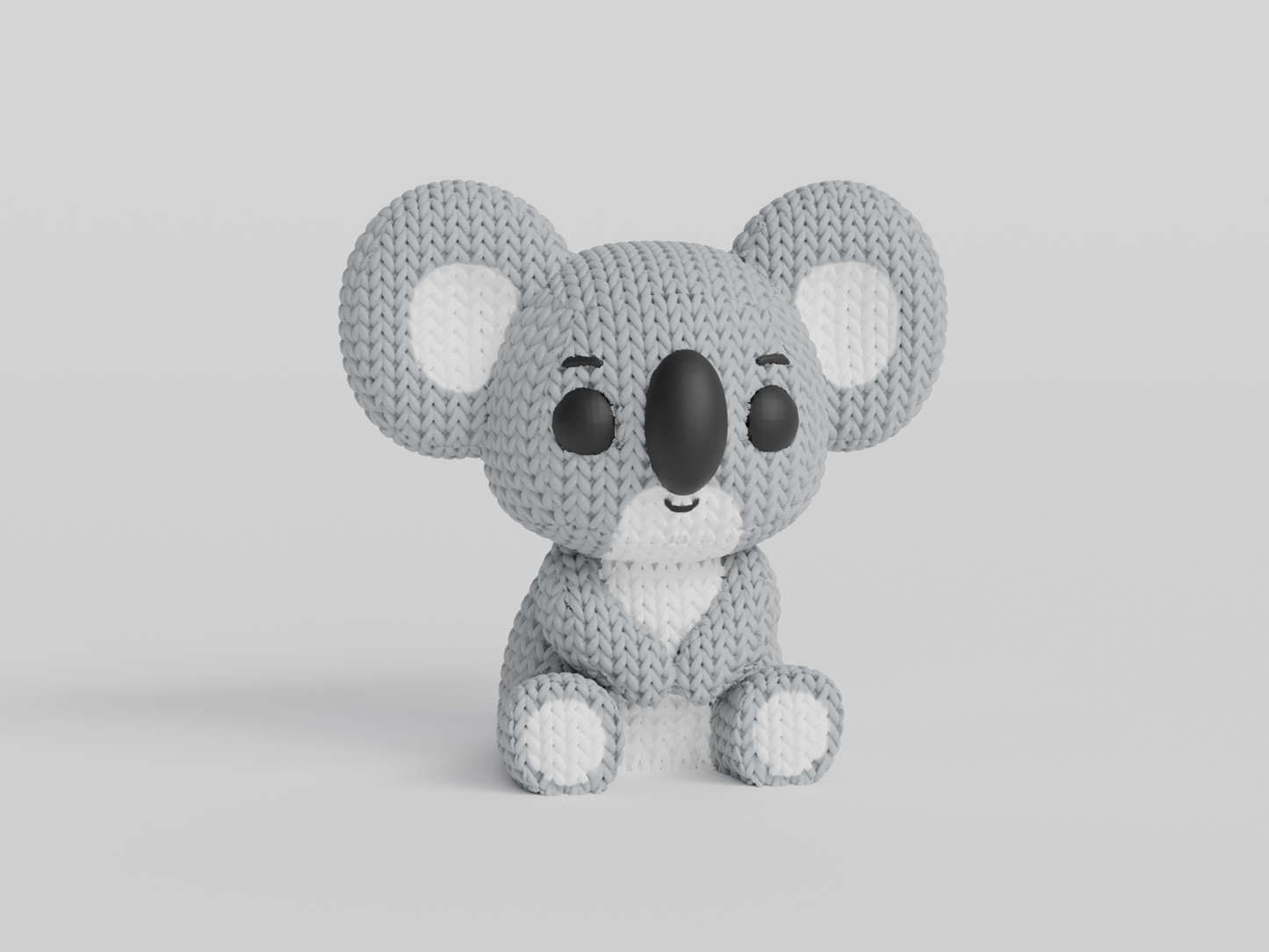 Figurine Koala effet tricot