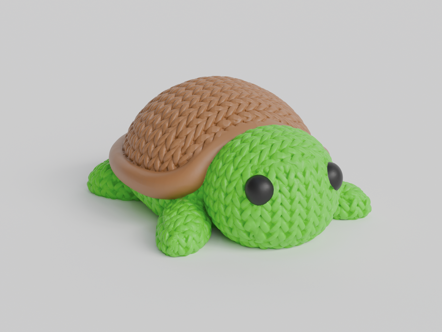 Figurine Tortue effet tricot