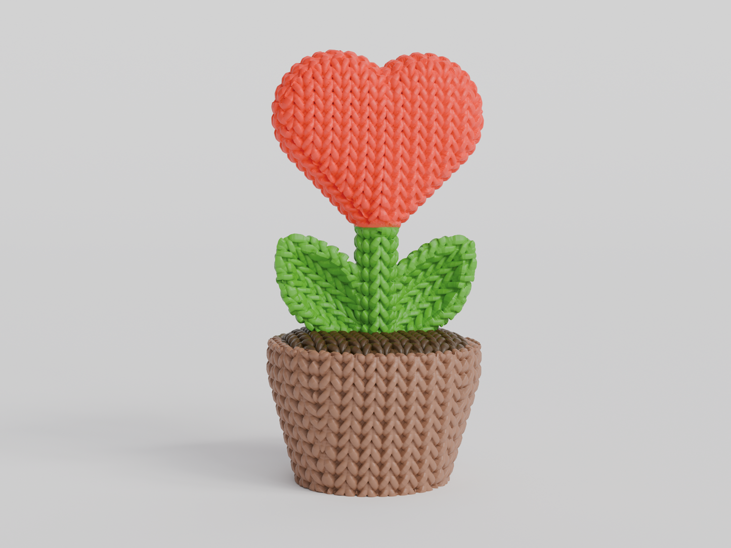 Figurine Love effet Tricot