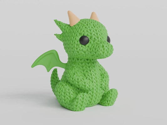 Figurine Dragon effet Tricot