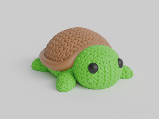 Figurine Tortue effet tricot